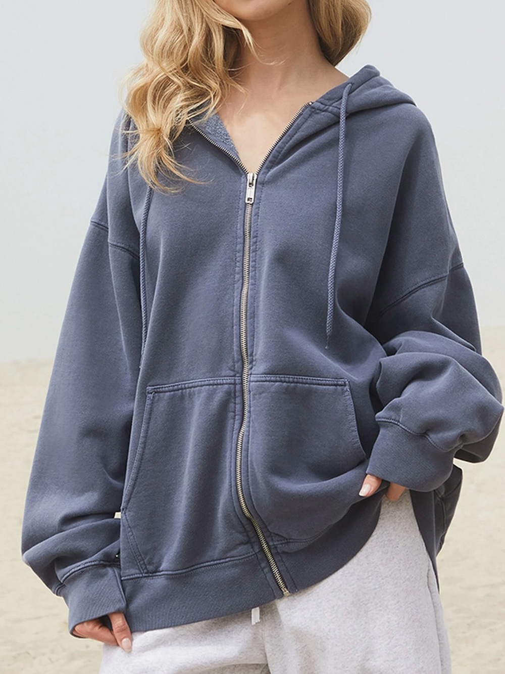 John Galt Christy Full Zip Oversized Hoodie